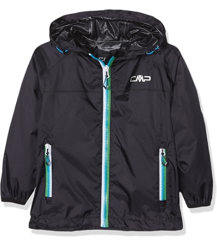 Veste De Pluie Enfant CMP - Imperméable Et Coupe-vent - Capuche Fixe Et Poches Zippées