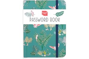Boxclever Press Password Book Never Forget Your Logins: Easy-to-Use Alphabetical Tab Book for All Your Details, Small 11 x 15.5cm