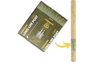 Postsaver Pro-Wrap and Tack 5 meter roll | Wood Protector | Post Saver Sleeves with Dual-Layer Rot Protector | Fence Protector | 20-Year Guarantee | Fits any size post just cut to size | Pack of 1