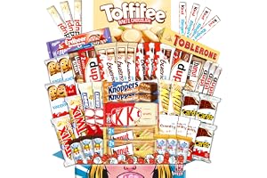 Mega XXL Chokladbox | 50+ Chokladkakor & Godis | Färgstark Mix av Kända Varumärken | Presentbox för Familj, Barn & Kontor | Perfekt Presentidé | Godisförråd & Energisnacks