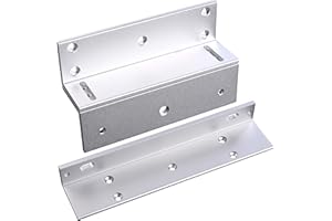 UHPPOTE Z & L ZL Support Soutien Happe de Fixation pour la Serrure Electrique de Force de Maintien 180KG 350lbs Porte vers Ll'intérieur pour le Système de Contrôle d'Accès