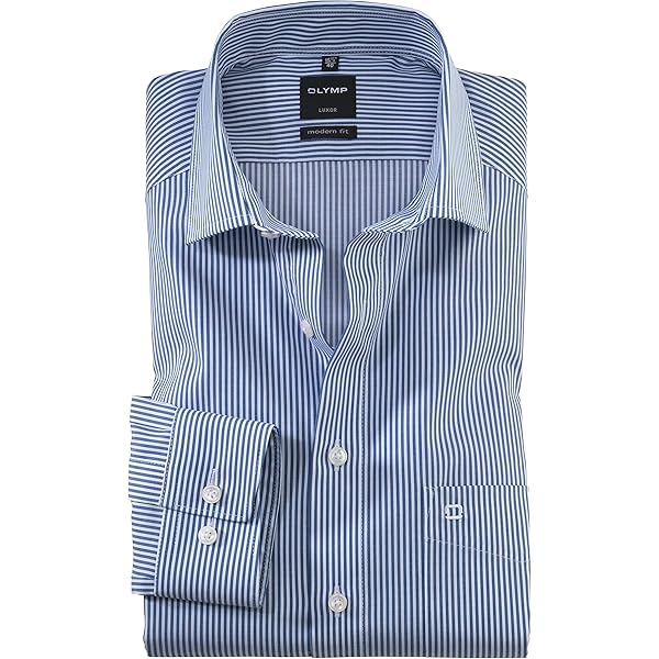 Olymp Uomo Camicia Business a Maniche Corte Comfort Fit,Weiß 00,50