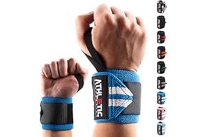 ‎ATHLETIC AESTHETICS ATHLETIC AESTHETICS Handgelenk Bandagen Fitness - Wrist Wrap (45 cm im Paar) Handgelenkbandage für Krafttraining, Fitness, Bodybuilding, Crossfit - Handgelenkstütze