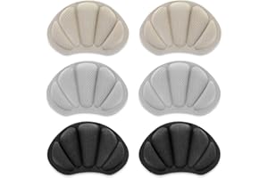 Sibba Lot de 3 Paires de Protections de Talon Autocollantes pour Pieds de Chaussures pour Homme et Femme Multicolore