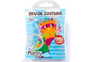Children's Superhero Girl Bruise Soother! | Cooling Gel Pack/Ice Pack for Bumps and Bruises | Re-usable | Cold Pack & Warm Use | Soothing, Brings Smiles Back Fast! | Made by Jellyworks, Multi