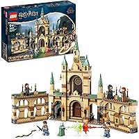 LEGO Harry Potter La battaglia di Hogwarts, Castello Giocattolo con Minifigure di Molly Weasley, Bellatrix Lestrange, Voldemo