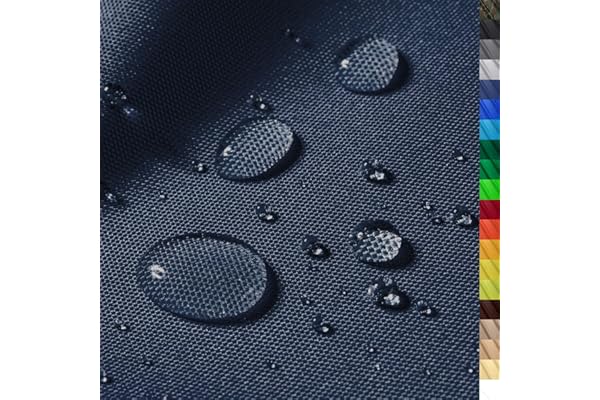 1buy3 "MONACO" Tejido de poliéster impermeable | 200cm x 160cm | Columna de agua 12.000 mm Color 16 | Azul oscuro | Tejido de poliéster 160cm de ancho por metro impermeable EXTERIOR