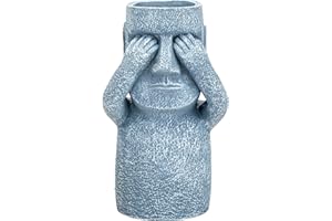 PMS VFM - Easter Island Hiding Planter - See No Evil - 12" Zen Garden Ornament