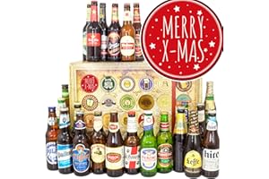 ‎OSTPRODUKTE-VERSAND Merry X/Mas/Biere der Welt 24x / Geschenk Idee Weihnachten/Adventskalender 2024 2025 Bier Männer