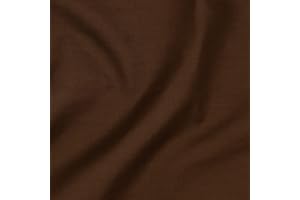 UK FABRICS ONLINE Brown (Pre-Cut) Poly-Cotton Fabric by The Metre Material for Sewing Patchwork Quilting Embroidery Dressmaking 112cm Width (2 Metres)