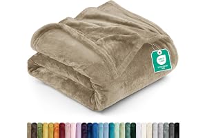 Utopia Bedding Mysfilt Mjuk Fleecefilt [150x200 cm, Kamel] Lätt, Varm Vinterfilt, Mjuk Och Andningsbar Filt För Sängen, Soffa