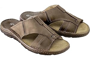 ESTRO Sandalias Hombre Verano Cuero - Chanclas Hombre Sandalias Hombre Cuero con Suela Goma Antideslizante s1