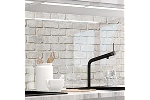 StickerProfis - Pannello Paraschizzi Cucina Adesivo da Parete, HiGloss, 1.8 mm, tutte le superfici - PARETE CLIMATIZZATA - (GEKALKTE WAND) PREMIUM 60 x 280cm