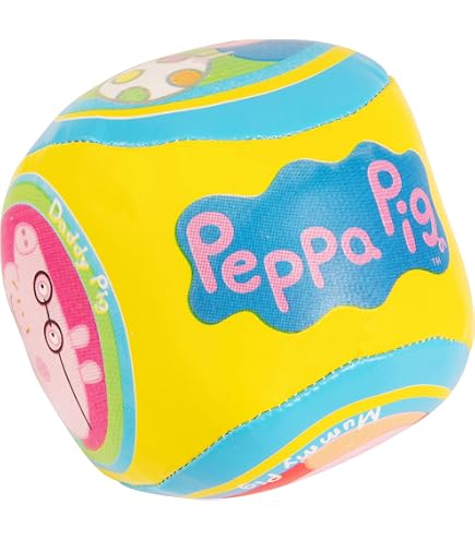 Balle Souple Peppa Pig Ø10cm - PVC Multicolore - Pour Enfants Dès 12 Mois - Développe Motricité Et Coordination