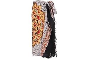 Guru-Shop Sarong, ozdoba na ścianę, spódnica kopertowa, sukienka sarong, batiksarong dla mężczyzn/kobiet, czerwona, syntetyczna, rozmiar: uniwersalny, sarongs, ręcznik plażowy, odzież alternatywna