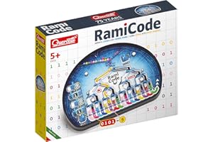 Quercetti Rami Code, Gioco Educativo 6 Anni +, Impara Il Coding e Il Pensiero Computazionale, Giochi Creativi con Percorsi a Palline Colorate, Gadget Compleanno Bambini, Giocattoli Bambino 6 Anni