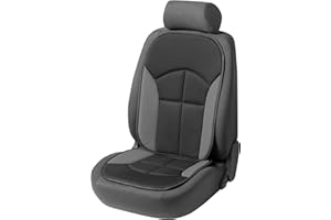 Walser Couvre-siège Novara Couvre-siège Universel et Protection en Noir Gris Protège-siège pour Voitures et camions 13447