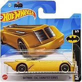 Hot Wheels - Batman: Animasyon Serisi - Batman 5/5 - HKJ76 - Kısa Kart - DC - Altın Metalik - Mattel 2023
