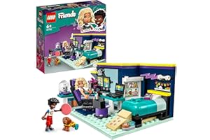 LEGO Friends 41755 La Chambre de Nova, Jouet sur Le Thème du Gaming, à Collectionner avec la Mini-Poupée 2023 Zac et Chien Pickle, Idée Cadeau Enfants 6 Ans