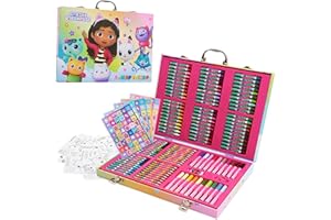 Gabby's Dollhouse Set de Arte pour Niñas, 137 Piezas, Maletin Colores para Niños
