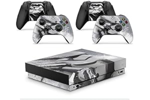 giZmoZ n gadgetZ GNG Xbox ONE X Konsolen-Gehäuseaufkleber, Motiv: Stormtrooper inklusive 2er-Set mit Aufklebern für Controller