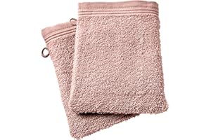 UNIVERSDECOR univers decor Lot de 2 ou 6 Gants de Toilette Spa 15 x 21 cm / 400 GR/m² (2, Vieux Rose)