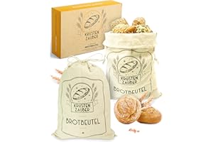 KRUSTENZAUBER Worek na chleb lniany nóż piekarski nóż do ciasta