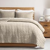 R.SHARE Summer Bedspread for 180/200 Bed, 300 x 270 cm, Beige Spring Bed Quilt, Lightweight Quilted Bedspread for Bed or Sofa