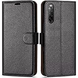 Case Collection Premium Leather Folio Cover for Sony Xperia 10 II Case (6.0") 2020 Magnetic Closure Full Protection Book Desi