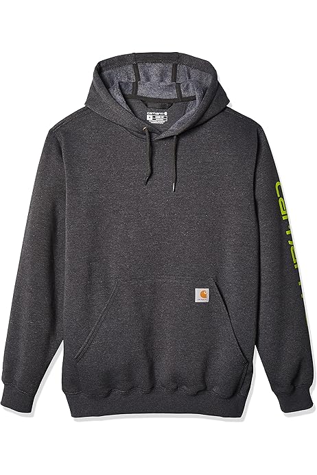 carhartt herren midweight sleeve logo hooded sweatshirt hemd