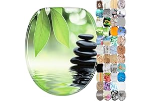 Sanilo Deska sedesowa wolnoopadająca, wysokiej jakości deska sedesowa z drewna I deska sedesowa z różnymi motywami (Harmony)