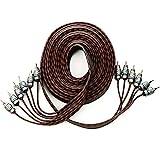 Alphasonik 17 Feet 6 Channel Hyper-Flex RCA Interconnect Signal Patch Audio Cable with X-Radial Twist Wire Technology 100% Oxygen Free Copper Element Certified Multiple Applications FLEX-R66