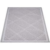 Amazon Basics Cat Litter Mat, Fragrance Free, 24 x 35 Inches, Grey