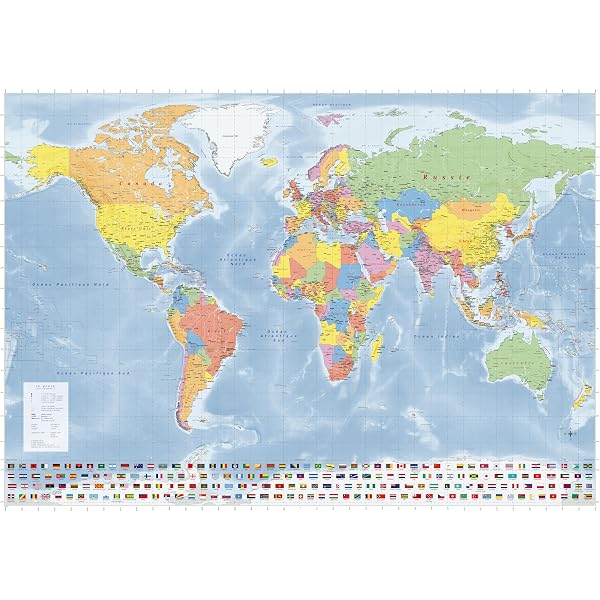 Carte Physique De L'Inde Plastifiée A2 - 42x59,4 Cm, Détails Reliefs, Rivières Et Villes Pour École Et Bureau