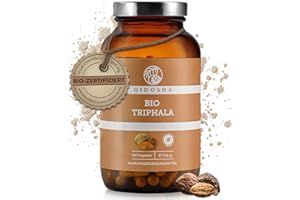 ‎QIDOSHA QIDOSHA® Triphala Kapseln Bio hochdosiert I 180 Stk I 500mg Triphala Pulver bio je Kapsel I Triphala Ayurveda I Amalaki Bibhitaki Haritaki Pulver bio I vegan I laborgeprueft