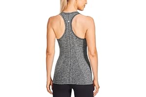 CRZ YOGA Femme Débardeur T-Shirts et Tops de Sport sans Manches Dos Nageur
