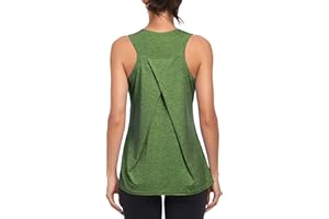 MGOOL Workout Tank Tops für Damen Fitness Studio athletisch ärmellos Lauf Top Yoga Shirts Racerback Sport Weste