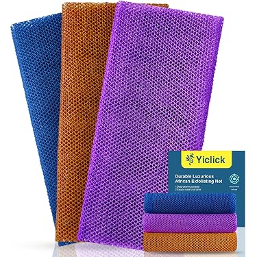 Beaupretty 2er Pack Peeling-Badebürsten Aus Natur-Luffa – Weich, Dehnbar & Mit Aufhänger