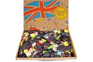 Coffret cadeau de bonbons à la réglisse - Grande sélection de bonbons à la réglisse - 850g Pick and Mix Retro Hamper - Fête des pères, Anniversaire