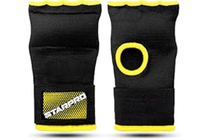 Starpro Guantes Interiors Boxeo Envolturas - Elástico Acolchado Cinta Vendas Bueno para MMA Artes Marciales Muay Thai Lucha Puñetazos Entrenamiento Gimnasio | Ejercicio Mano Muñeca Vendaje