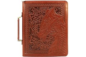 CASEMATIX Book Cover Sleeve for 11" TTRPG Rulebooks - Protective Large Book Cover for TRPG Books up to 11" x 8.5" x 1" with Built-in Bookmark and Pen Loops Compatible with DnD Books & More