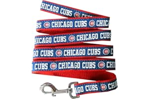 Pets First MLB PET Leash, Medium, Chicago Cubs Dog Leash, Baseball Team Leash for Dogs & Cats. A Shiny & Colorful Dog & Cat Leash with Emboridered Team Name/Logo Licensed by the MLB