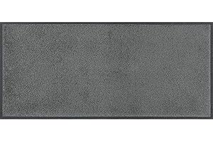 wash+dry Fußmatte, smokey mount 35x75cm, innen und außen, waschbar, grau