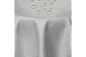 ‎DECOHOMETEXTIL Leinen Optik Tischdecke Tischtuch Tafeldecke Leinendecke Abwaschbar Wasserabweisend Rund 160 cm Hellgrau Fleckschutz Pflegeleicht mit Saumrand Leinentuch