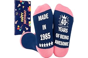 Belloxis 30th 40th 50th 60th 70th Birthday Gifts for Women Birthday Decorations 50th Birthday Gift Ideas Grip Cosy Socks Cotton Socks