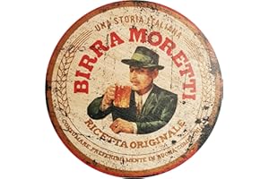 SWIFT GIFT UK Letreros redondos de madera, fijaciones incluidas, accesorios de bar para el hogar, pub o jardín al aire libre, ideas de regalo, letreros de cerveza de madera para