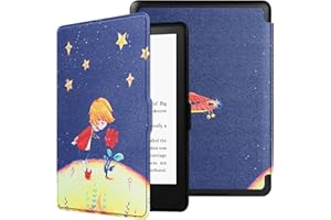 HoYiXi Funda para Kindle Paperwhite de 6,8" 11.ª generación 2021 y Kindle Paperwhite Signature Edition 2021 Funda Cover de Cuero Delgada con Auto Sueño/Estela Funcion Estuche Duro - Príncipe