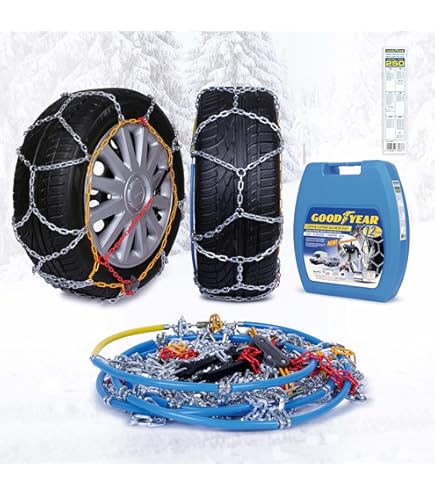 Chaînes à Neige Pneu 225/60R16, Montage Rapide Acier 9mm - Polaire 0120-PR9C-12