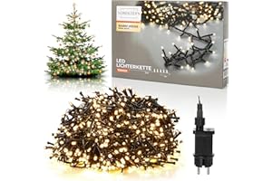 Nordstern LED Büschel Lichterkette Warmweiß 1000 LEDs - Weihnachtsbaum Deko Beleuchtung für Innen & Außen mit Stecker 20 m - Cluster Tannenbaum Weihnachtsbeleuchtung