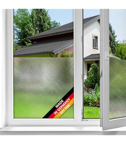 Fensterfolie Buntglas Tulpenmuster – 25x270 Cm, Statisch Haftend, UV-Schutz, Privatsphäre